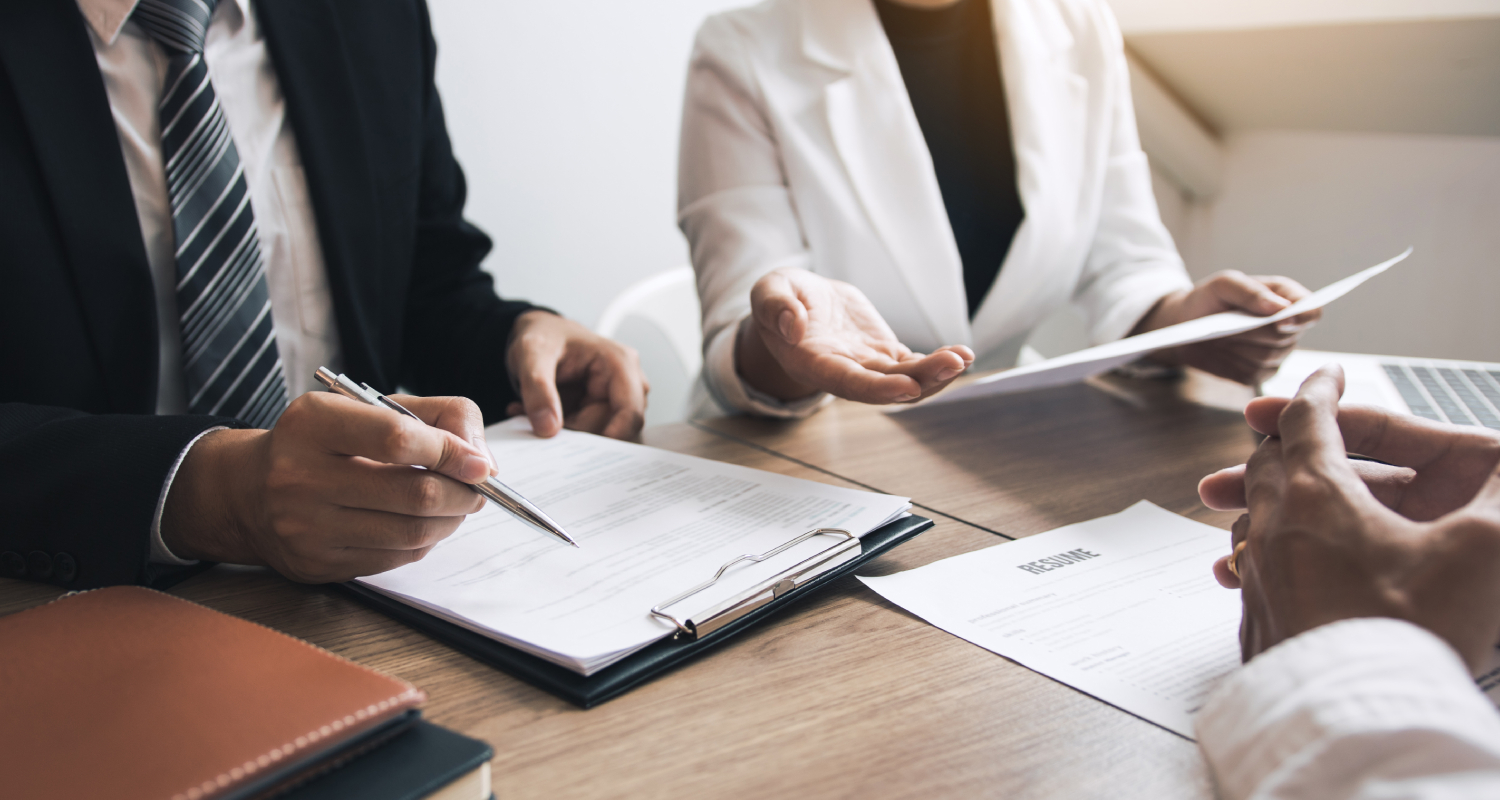 couple reviewing premarital agreement before marriage